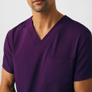Nurse Uniforms Unisex Hospital Scrubs 2 Piece <b>Set</b> Breathable Woven Medical Clothing <b>Doctor</b> Scrub Uniform - Product Image 4