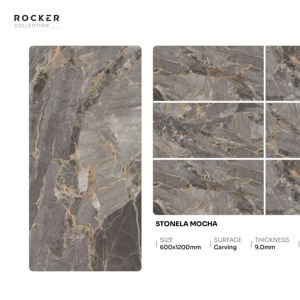 Carreaux de porcelaine sculptés design 600x1200mm 60x120cm 24x48 pouces, grand format, pour projets d'intérieur de luxe - Product Image 1