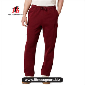 Pantalones Deportivos de Algodón para Hombre, Cintura Elástica con Cordón, Pantalones Casuales para Correr, Bolsillos Laterales, Ropa de Otoño - Product Image 1