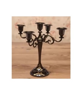 Candelabro de Cristal de Lujo de 5 Brazos a Precio Accesible, el Mejor Candelabro de Metal, Portavelas Alto para Velas Votivas, Compre a Precio Económico - Product Image 1
