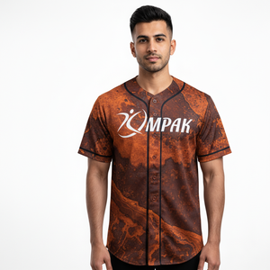 Maillot de baseball personnalisable avec impression par sublimation pour équipes masculines, marques et vêtements de sport promotionnels - Product Image 1