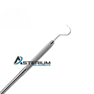 Sonda de Exploración Dental, Gancho Shepherd, Acero Inoxidable, Doble Extremo, Instrumento de Examen Oral con Mango Ergonómico - Product Image 2