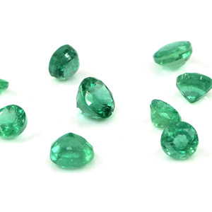 Esmeraldas naturales de Zambia calibradas, redondas de 4 mm, piedras preciosas facetadas sueltas para la fabricación de joyas, listas para usar. - Product Image 4