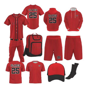 Latest Design Unisex <b>Baseball</b> Jersey Set Comfortable & Breathable Custom Team Uniform Combo with Logo Plus Size Adult Sports - Product Image 2