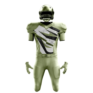 ชุดกีฬาอเมริกันฟุตบอล ผ้าโพลีเอสเตอร์ เนื้อผ้าเรียบเนียน สวมใส่สบาย เหมาะสำหรับการฝึกซ้อม การแข่งขัน และการแข่งขัน - Product Image 1