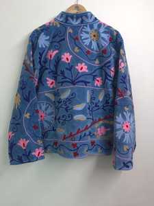 Street Style Fashion Indian Artisan Handmade Suzani Jacket For <b>Women</b> Reversible Quilted Cotton Jacket Boho Embroidered <b>Coat</b> - Product Image 4