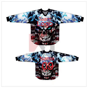 Fabricante OEM de Camisetas de Paintball, Suministro al por Mayor, Tela de Poliéster Duradera, Ajuste Ligero y Ajustable, Impresión de Logotipo Sublimado - Product Image 2