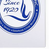 Carnet à spirale Zeta Phi Beta bleu et blanc, journal de la sororité grecque, bloc-notes pour l'université et l'école, carnet durable