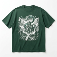 Camiseta Cyber Beetle Mecánica |   Camiseta de algodón grueso de 240 GSM en gris carbón oscuro con diseño de circuito tecnológico