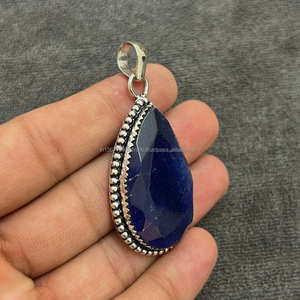 Colgante de diseño hecho a mano de Plata de Ley 925 sólida, colgante de piedras preciosas increíble, regalo de joyería para madre, colgantes y dijes finos - Product Image 3