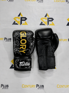 Fairtex <b>Black</b> Color Boxing Gloves-Original Leather Training Sparring Gloves Glory Model Muay Thai Gear Moisture Wicking Non-Slip - Product Image 1