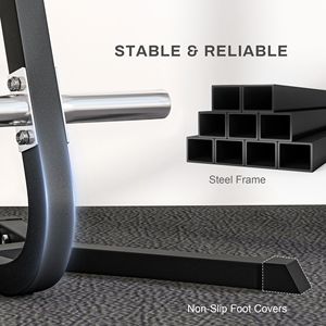 Supporto per Bilanciere da 2 Pollici Nero per Stazione di Sollevamento Pesi con Capacità di 660 Libbre Panca e Rack ad Alta Capacità - Product Image 5