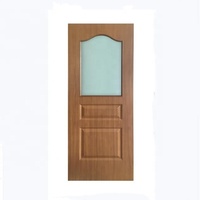 Porte en verre polymère au design moderne avec finition imperméable pour chambre et hôtel, durable