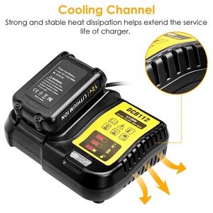 Cargador Rápido de Repuesto para Batería Dewalt de 10.8-20V Compatible con los Modelos DCB107 DCB101 DCB200 DCB205 - Product Image 5