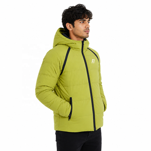 Unisex Premium Quality Thick Nylon Zipper Hooded Puffer Jacket Customized Winter Warm Bubble Men's Jackets Wholesale Supplier - Product Image 2