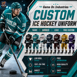 Latest Style Best Supplier With Own Logo Lightweight Printed Comfortable Custom Sublimated Ice Hockey Jersey Kit Team Uniform - Product Image 3