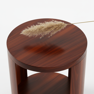 Table basse moderne en bois d'hévéa vietnamien, placage chêne MDF, durable, légère, décorative, pour salon - Product Image 6