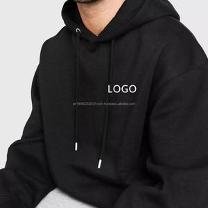 Sweats à capuche personnalisés pour hommes 100% coton lourd luxe qualité bouffée impression surdimensionné Streetwear pulls à capuche pour hommes - Product Image 2