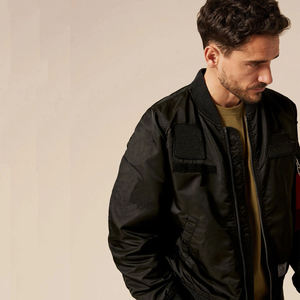 Blouson Bomber Homme Multi-Poches Col Montant Respirant Printemps Automne Streetwear Logo Personnalisé Fermeture Éclair Décontracté Vêtement d'extérieur - Product Image 3