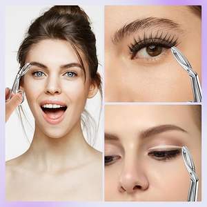 กรรไกรคีบคุณภาพสูงระดับมืออาชีพ ด้ามจับตรง ปลายแหลม สำหรับตกแต่งคิ้ว รูปทรงกรรไกร ใช้กำจัดขนบนใบหน้า - Product Image 3