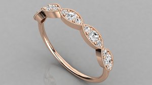Anillos de Boda Sueltos de Oro de 10K con Diamantes de Laboratorio de Lujo, Corte Brillante, Certificación IGI, Color DEF, Claridad VS, para Mujer y Hombre - Product Image 2