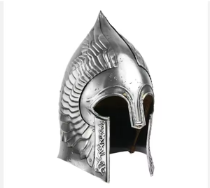 Casque Viking Médiéval Personnalisé Milap Industries, Inspiré du Seigneur des Anneaux, Fait Main en Acier Poli, Décoration Vintage, Cadeau de Collection - Product Image 3