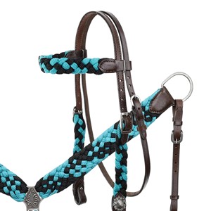 Classic Western Horse Headstall Genuine <b>Leather</b> Bridle <b>Tooled</b> <b>Leather</b> Conchos for Horse Riding Equestrian Sports Custom Sizes - Product Image 4