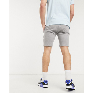 Pantalones Cortos Bermuda de Algodón Gris para Hombre, Cintura Media, Elásticos, Transpirables, Estilo Casual con Bolsillos - Product Image 4