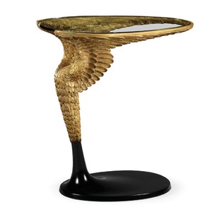 Mesa de Cóctel Imperial de Aluminio de Alta Calidad, Mueble Premium con Detalles Metálicos, Mesa Auxiliar para el Hogar, Hotel, Vino y Bebidas, Latón - Product Image 3