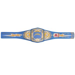 Ceinture de champion des Chargers de Los Angeles, design personnalisé bleu et or avec foudre et logo AFC - Product Image 1