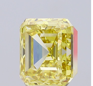Diamante Cultivado en Laboratorio con Certificación IGI, Corte Asscher de 5.01 CT, Color Amarillo Intenso Fantasía, Claridad VVS2, CVD LG 667407210, Joyería ROYAL GEMS - Product Image 2