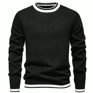 Camiseta de Punto Jacquard Casual para Hombre, Primavera-Verano 2026, Nueva Moda, Logotipo Personalizado, Combinable con Todo, Manga Corta - Product Image 2