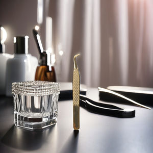 Pinzas Profesionales de Acero Inoxidable de Alta Precisión Antiestáticas para Pestañas, Punta Serrada para Extensión, Marca Privada, Logotipo Personalizado - Product Image 3