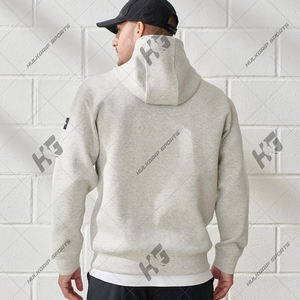 Sweat à capuche de luxe pour homme, coupe classique, en molleton de coton extensible 4 directions 300-380 GSM, style streetwear, broderie logo personnalisé, capuche dissimulée - Product Image 2