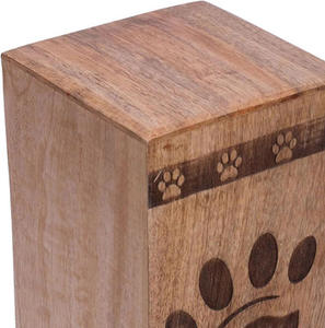 Urne en bois pour cendres d'animaux de compagnie, urnes funéraires en bois pour cendres de chats et de chiens, urnes en bois de rose à prix réduit - Product Image 3