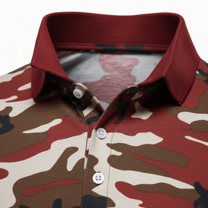 เสื้อกอล์ฟพิมพ์ลายแบบซับลิเมชั่นคุณภาพสูง เสื้อโปโลพิมพ์ลายดิจิทัลเต็มตัว เสื้อคอปกสำหรับขี่ม้า ปรับแต่งได้ตามต้องการ - Product Image 5