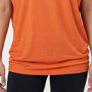 T-shirt Streetwear à épaules tombantes pour femme, T-shirt de yoga oversize à manches courtes, T-shirt de sport oversize pour femme - Product Image 5