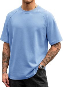 Heavy Weight 100% Cotton Oversized T-<b>Shirt</b> <b>Men</b> 220 Grams Shoulder Custom Printing Hip Hop Plus Size 100% Cotton Blank Boxy <b>Men's</b> - Product Image 1