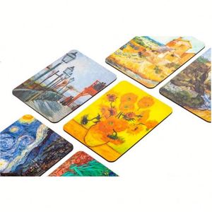 Van Gogh Art Deco Design Custom Shape Medium Paper Magnetic <b>Sticker</b> Fridge Magnet <b>for</b> <b>Kitchen</b> Decor Christmas Gift - Product Image 2