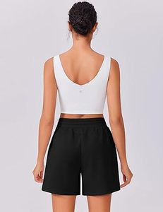Wholesale Summer Workout Women <b>Shorts</b> Quick-Drying Breathable Cotton French Terry Casual Loose Waist <b>Shorts</b> for Women - Product Image 2