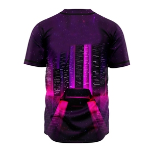 Maillot de baseball sublimé à séchage rapide, design personnalisé, entièrement boutonné, tenue d'équipe, respirant, performance athlétique, vêtements de sport - Product Image 2