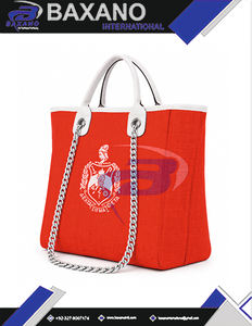 Delta |   Sigma |   Bolsa de Lona Roja Abierta y Resistente de la Hermandad Theta, con Correa de Cadena, Gran Capacidad, Alta Calidad, Bolsa de Moda DST - Product Image 5
