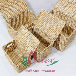 Artex Dong Thap Usine Jacinthe D'eau Artisanat Panier De Rangement À Linge, Pliable Bébé Vêtements Panier pour La Maison - Product Image 2