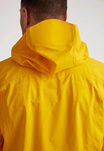 Veste coupe-vent en nylon jaune pour homme, design personnalisé OEM, légère, imperméable, softshell, pour course en plein air, coupe-vent - Product Image 6