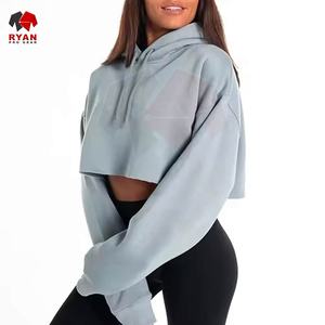 Ryan Pro Gear – Nouveaux sweats à capuche pour femmes, crop top respirant et élégant, couleur personnalisée, grandes tailles, services OEM et ODM - Product Image 3