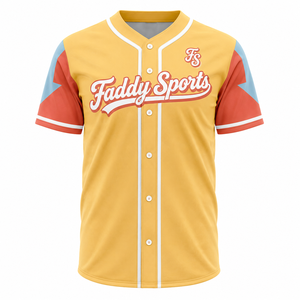 Camiseta de Béisbol Sublimada Personalizada, Uniforme Profesional para Hombre, Transpirable, de Secado Rápido, con Botones, Ropa Deportiva de Softbol - Product Image 1