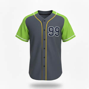Maillot de baseball pour hommes, design sportif personnalisé, tissu respirant, parfait pour les entraînements, les matchs et les activités d'équipe - Product Image 1