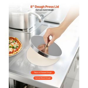 Rodillo de masa de Pizza de acero inoxidable eléctrico comercial de 390W, máquina de prensa semiautomática de 3-16 pulgadas, modelo para hacer Pasta - Product Image 6