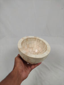 Tazones de Comida para Perros de Lujo Ecológicos al por Mayor, Hechos de Hueso Pulido con Incrustaciones de la India, para Alimentar y Regalar - Product Image 4