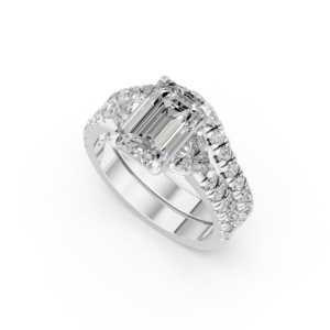 925 Silver Lab <b>Diamond</b> <b>Ring</b> For Women's IGI Certified RJC ODM OEM Ethical Fine Jewellery Manufacturer Wholesale E201009_WB300881 - Product Image 1
